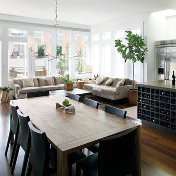 Amherst Chandelier above Dining Table