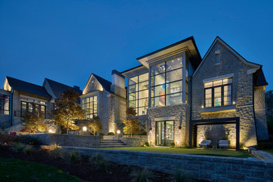 Home design - huge contemporary home design idea in Nashville