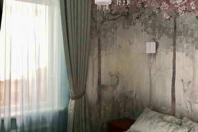 モスクワにあるお手頃価格のトランジショナルスタイルのおしゃれな住まいの写真