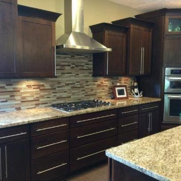 Cherry Contemporary Kitchen-New Construction