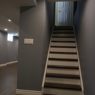 This is an example of a modern basement in Toronto.