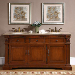 Accord 67 inch Antique Double Sink Bathroom Vanity - Bathroom Vanities And Sink Consoles