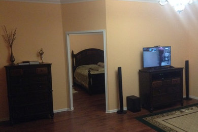 Urban family room photo in Other