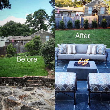 Patio Update/Reconstruction, Brick Columns, Ornamental Gates, Lighting