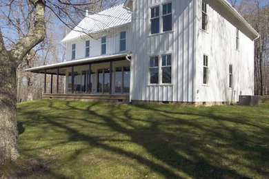 Inspiration for a country exterior home remodel in Raleigh
