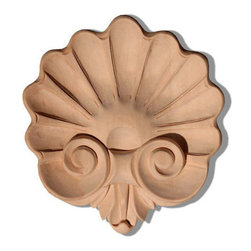 Inviting Home Inc. - Fresno Shell Wood Carving, White Hardwood/Bass - Onlays And Appliques