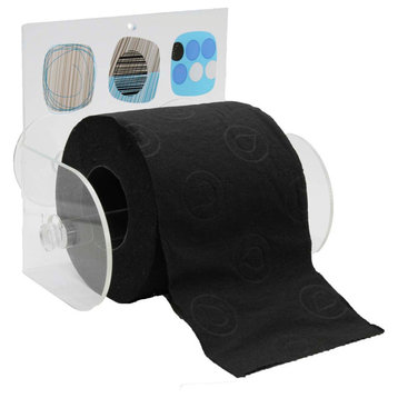 Street Art Toilet Paper Holder One Roll Tissue Dispenser Suction Mounted
