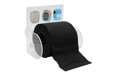 Street Art Toilet Paper Holder One Roll Tissue Dispenser Suction Mounted