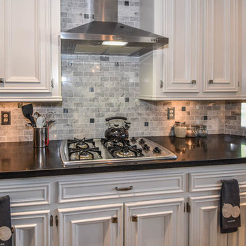Houston kitchen, living room, patio remodel with Restoration Hardware products