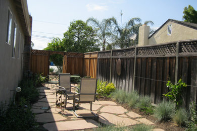 Front & Backyard with Native Plants & Flagstone Patio