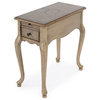 Rectangular 1 Drawer with Pullout Side Table, Tan/Beige