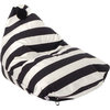 Wild Design Lab Alden Bean Bag Chair Cover, Black/White Stripes