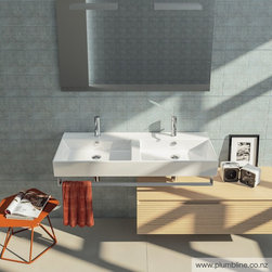 Premium 120 Double Basin By Plumbline - Bathroom Basins
