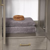Gela Single Bath Vanity With Ceramic Basin, Fir Wood Grey, 24", No Mirror