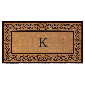 Calloway Mills Abbington Monogram Doormat, 36"x72", Letter K