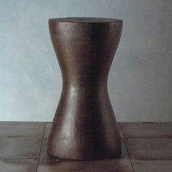 Roost Ebonized Hourglass Stool **Next Day Shipping - Living Room Chairs