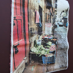 Streets of Kathmandu - Mixed Media Art