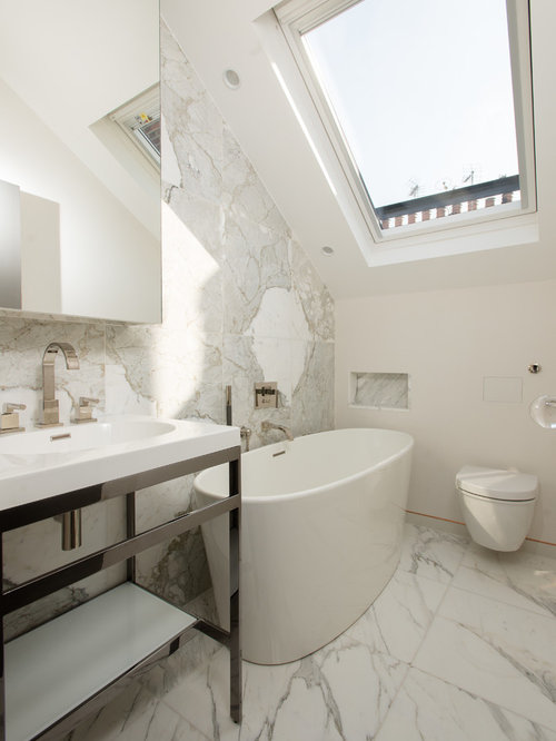 Best Bathrooms With Sloped Ceilings Design Ideas & Remodel Pictures Houzz