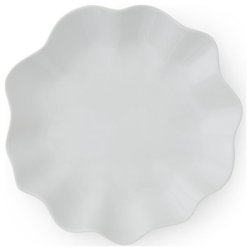 Portmeirion Sophie Conran Floret Dinner Plate, 11 Inch - Dove Grey
