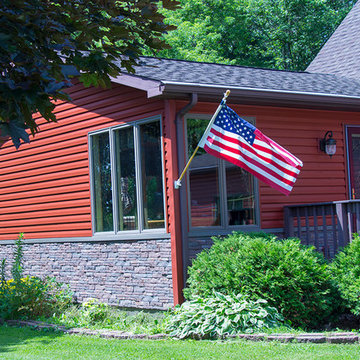 Manitowoc, WI home with Alside and Exteria Brick Siding