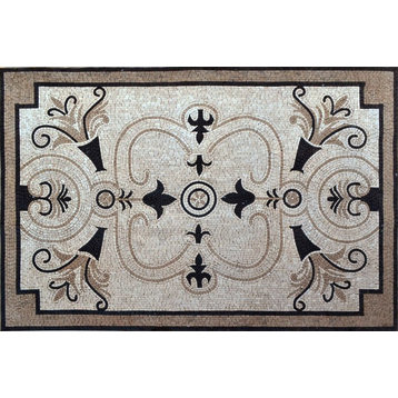 Mosaic Tile Patterns, Smokey Quartz, 36"x51"