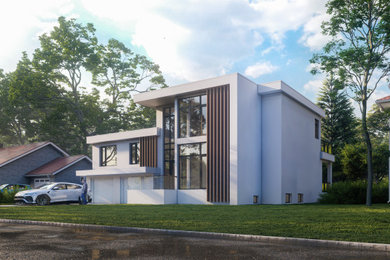 Inspiration for a modern exterior home remodel in Toronto