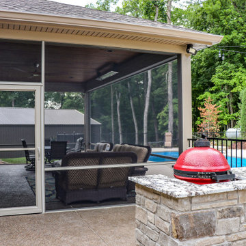 Pool House and Screen Room Area