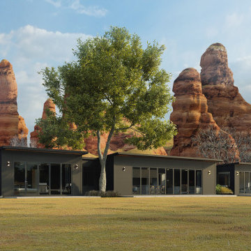 960 square feet and two 480 square feet additions