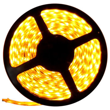 Yellow Super Bright Flexible LED Light Strip 16 Feet, Reel Only
