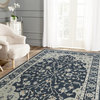 Traditional Twilight Floral Area Rug, 5'3" X 7'6"