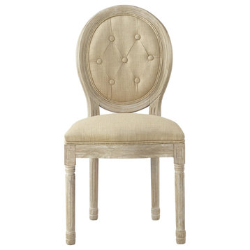 Rustic Manor Brookelyn Dining Chair, Armless, Linen, Beige