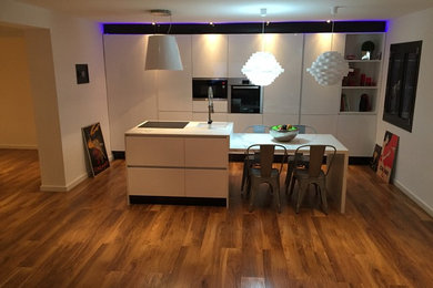 Example of a transitional kitchen design in Other