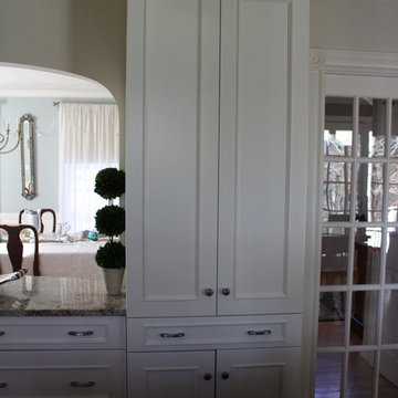 Linen White Painted Kitchen Cabinets