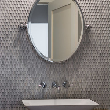 Sherman Oaks Transitional Powder Room Remodel