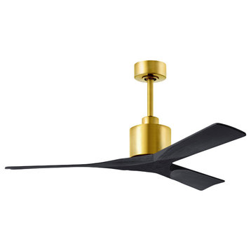 MFan 52"Ceiling Fan from the Nan collection in Brushed Brass finish