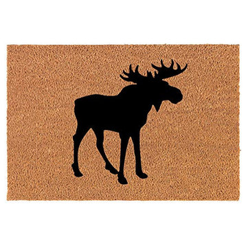 Coir Doormat Moose (24" x 16" Small)