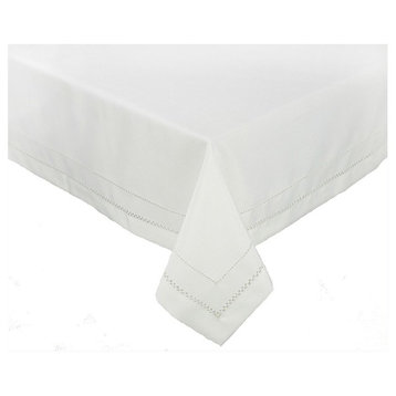 Double Hemstitch Easy Care Tablecloth, 65''x140''