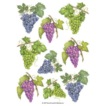 Grapes 2-Sheet IdeaStix Accents Peel and Stick