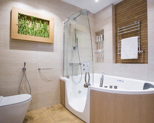 Houzz | Bathroom with a Hot Tub Design Ideas & Remodel Pictures