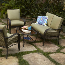 Paradise 4pc Conversation Set - Outdoor Lounge Sets