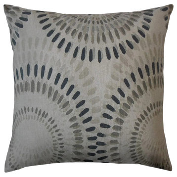 The Pillow Collection Gray Seaward Throw Pillow Cover, 24"x24"