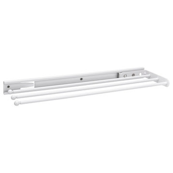 Undersink Pull Out Towel Bar, White