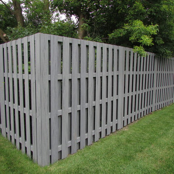 Endwood Shadowbox Fence with PostMaster® Steel Fence Post System