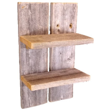 Small Rustic Shelf (12" tall) made from Reclaimed Wood
