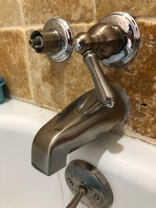 bathtub faucet won't shut off completely