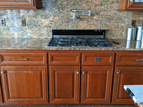Kitchen granite is too dark! Cabinets too orange!