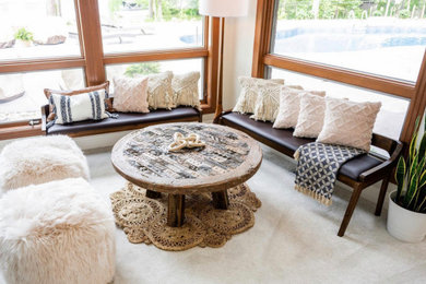 Example of a classic family room design in Other