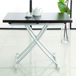 Aspen Espresso/Silver Dining Table - Dining Tables