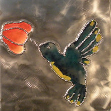 Color Changing Metal Art-Hummingbird