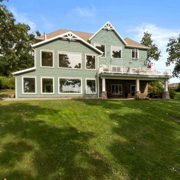 Indoor Lap Pool Two Story Addition on Delavan Lake
